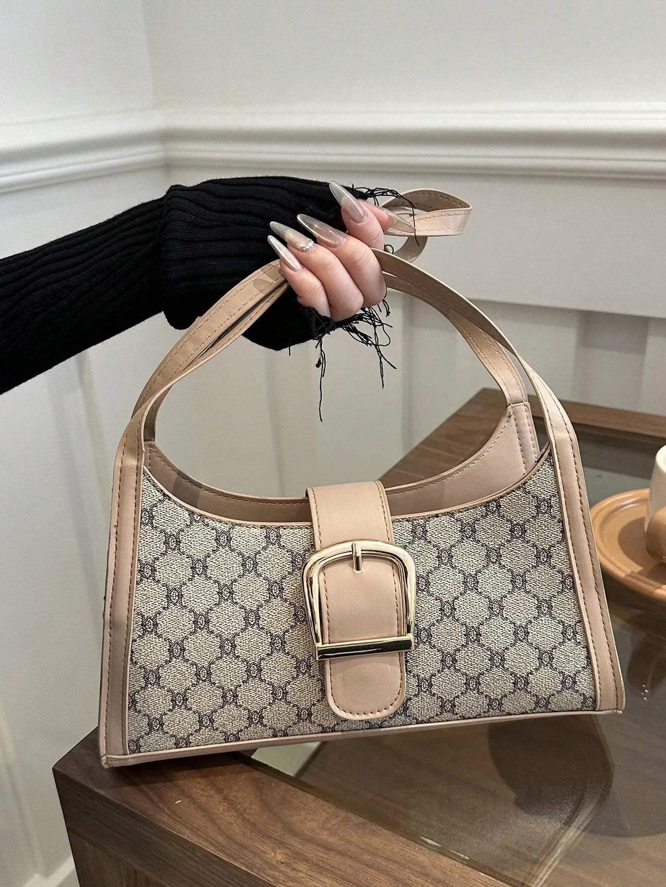 14628 1c-03-10 Bolso elegante cuadros 1 Pza