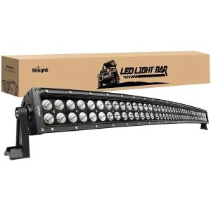 42 Inch 240W Double Row Black Curved Spot Flood LED Light Bar
