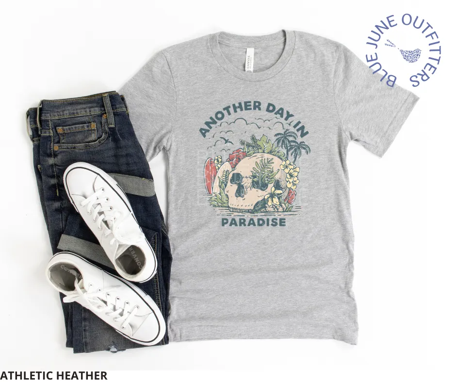 Another Day In Paradise | Tropical Skull Tee