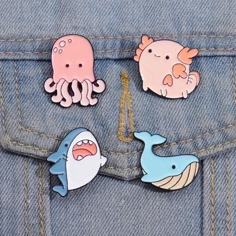 Cartoon Style Cute Animal Frog Alloy Stamping Stoving Varnish Plating Unisex Brooches