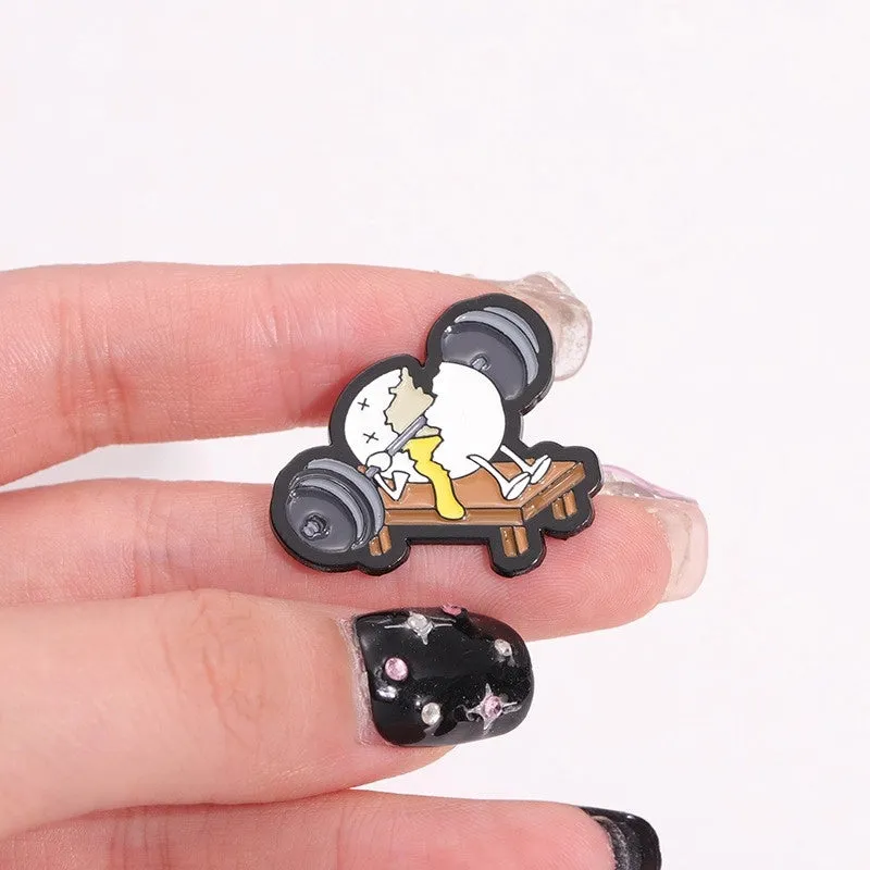 Cartoon Style Cute Animal Letter Plant Alloy Stoving Varnish Plating Unisex Brooches Collar Pin