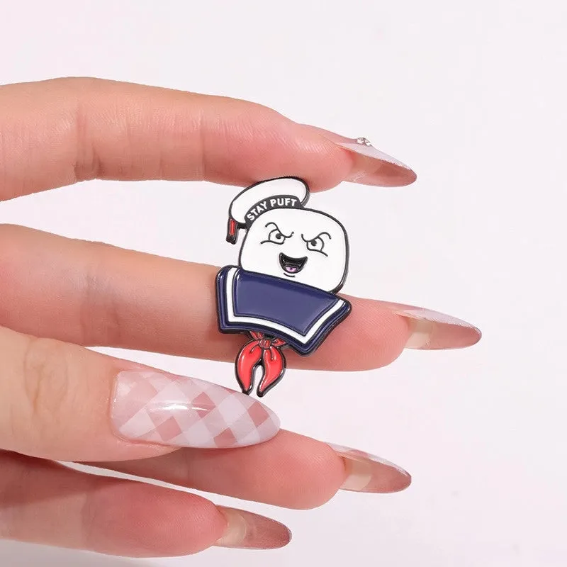 Cartoon Style Cute Animal Letter Plant Alloy Stoving Varnish Plating Unisex Brooches Collar Pin
