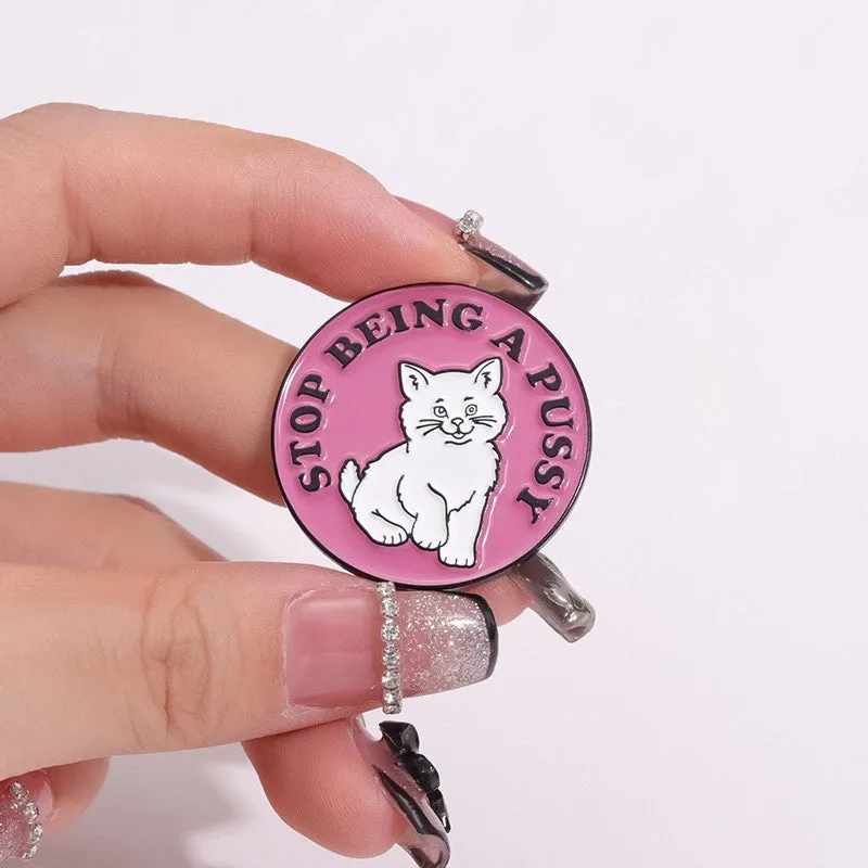 Cartoon Style Cute Animal Letter Plant Alloy Stoving Varnish Plating Unisex Brooches Collar Pin