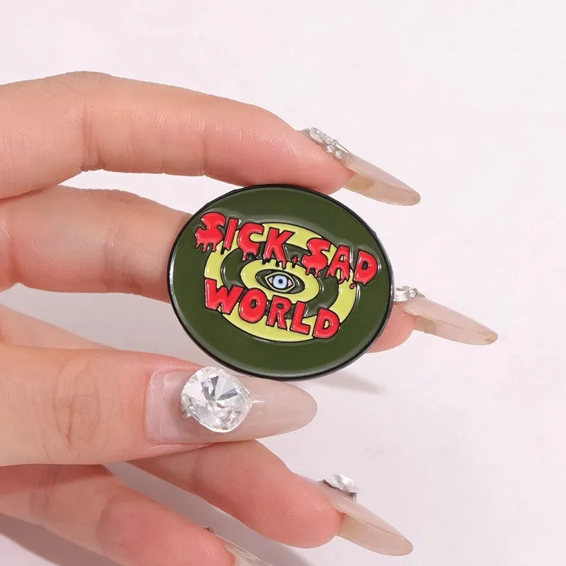 Cartoon Style Cute Animal Letter Plant Alloy Stoving Varnish Plating Unisex Brooches Collar Pin