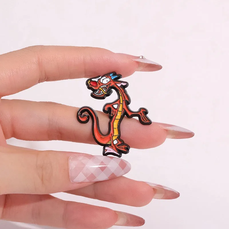 Cartoon Style Cute Animal Letter Plant Alloy Stoving Varnish Plating Unisex Brooches Collar Pin