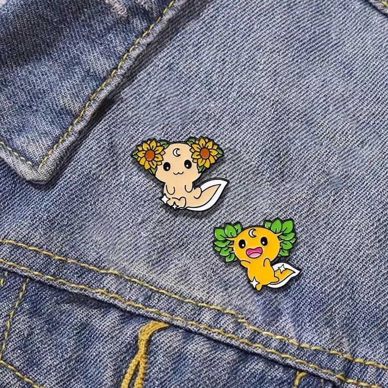 Cartoon Style Cute Cowboy Style Animal Alloy Stamping Stoving Varnish Plating Unisex Brooches Collar Pin