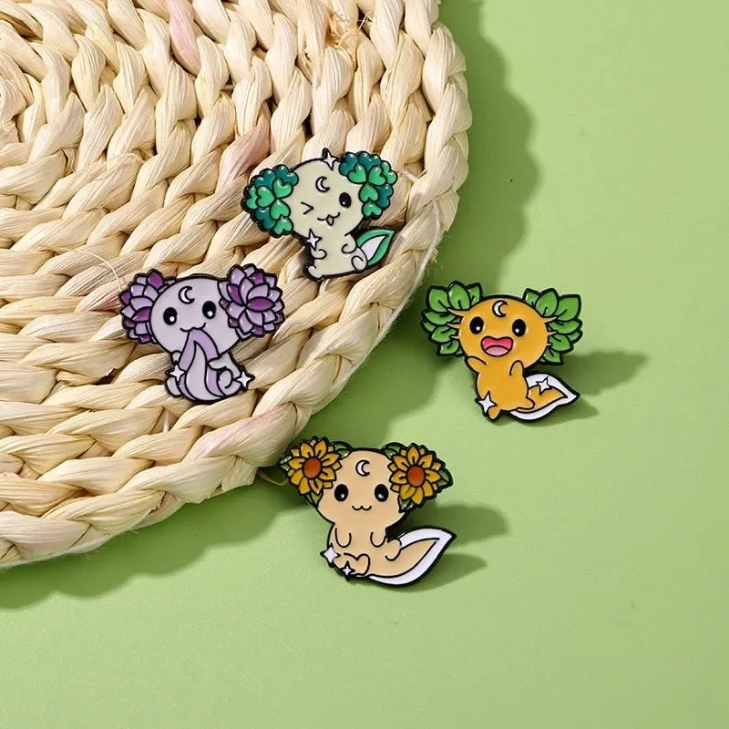 Cartoon Style Cute Cowboy Style Animal Alloy Stamping Stoving Varnish Plating Unisex Brooches Collar Pin