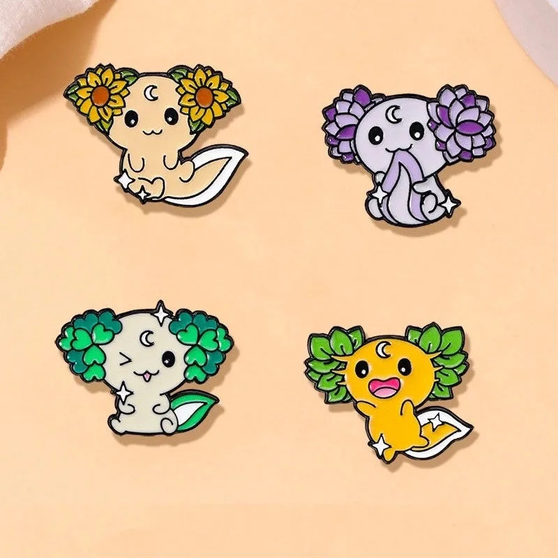 Cartoon Style Cute Cowboy Style Animal Alloy Stamping Stoving Varnish Plating Unisex Brooches Collar Pin