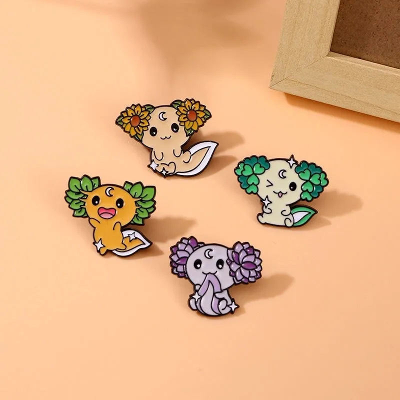 Cartoon Style Cute Cowboy Style Animal Alloy Stamping Stoving Varnish Plating Unisex Brooches Collar Pin
