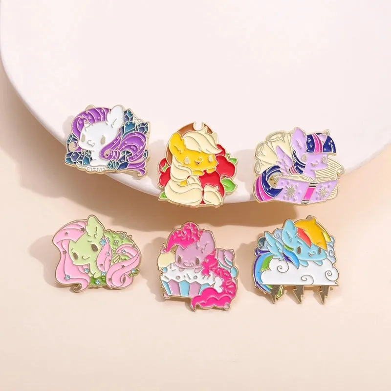 Cartoon Style Cute Cowboy Style Animal Alloy Stamping Stoving Varnish Plating Women's Brooches