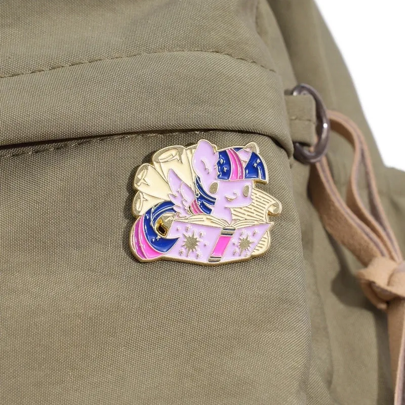 Cartoon Style Cute Cowboy Style Animal Alloy Stamping Stoving Varnish Plating Women's Brooches