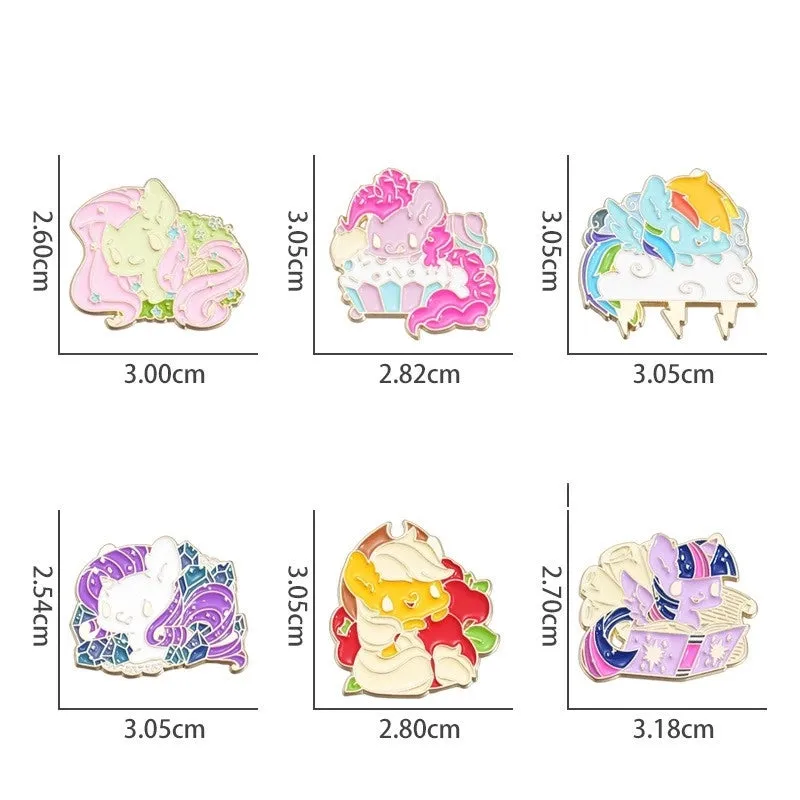 Cartoon Style Cute Cowboy Style Animal Alloy Stamping Stoving Varnish Plating Women's Brooches