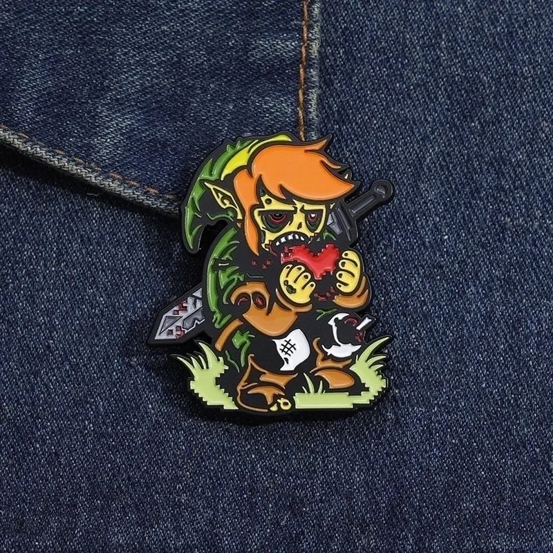 Cartoon Style Original Design Cowboy Style Animal Bear Bat Alloy Stamping Stoving Varnish Plating Kid's Adults Brooches