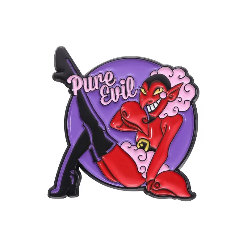 Cartoon Style Original Design Cowboy Style Animal Bear Bat Alloy Stamping Stoving Varnish Plating Kid's Adults Brooches