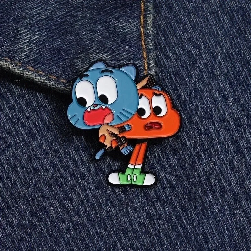 Cartoon Style Original Design Cowboy Style Animal Bear Bat Alloy Stamping Stoving Varnish Plating Kid's Adults Brooches