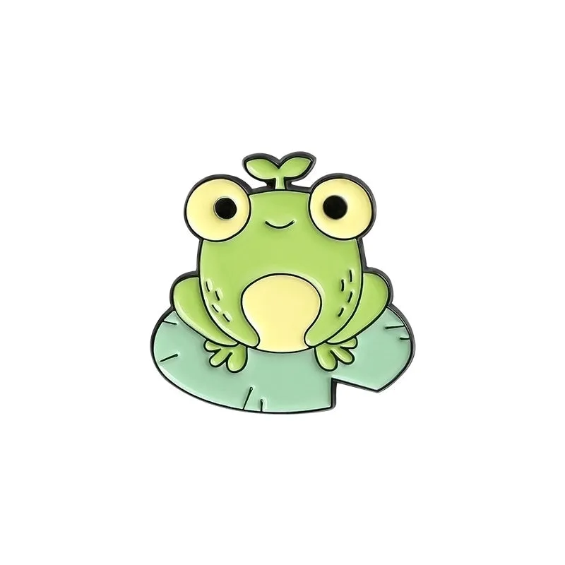 Cartoon Style Rabbit Animal Frog Alloy Stoving Varnish Plating Kid's Corsage Brooches Collar Pin