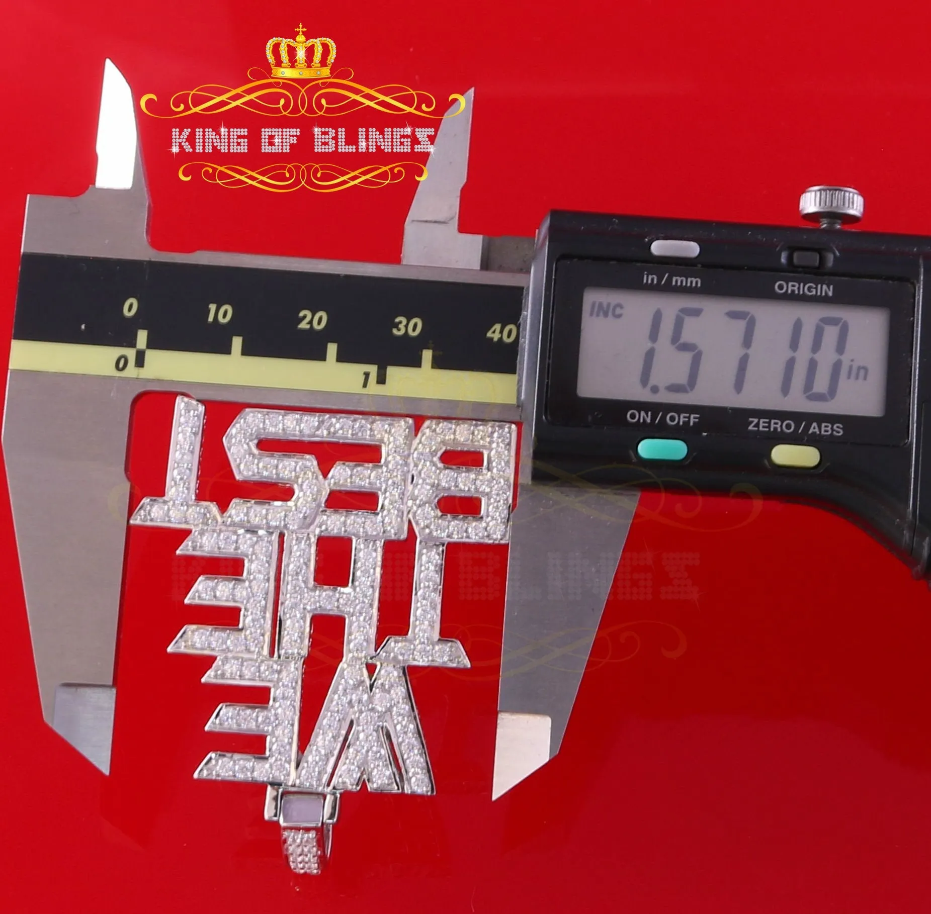 Create Your Own Custom Design in 925 Sterling Silver like White We The Best Letter Pendant in Cubic Zirconia