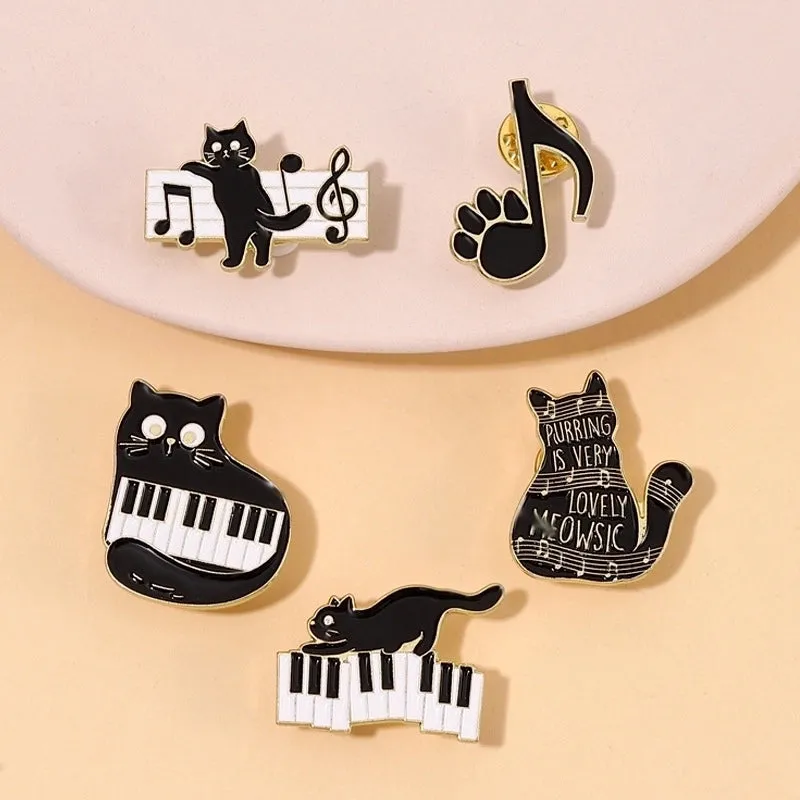 Cute Pin Animal Cat Alloy Plating Unisex Brooches