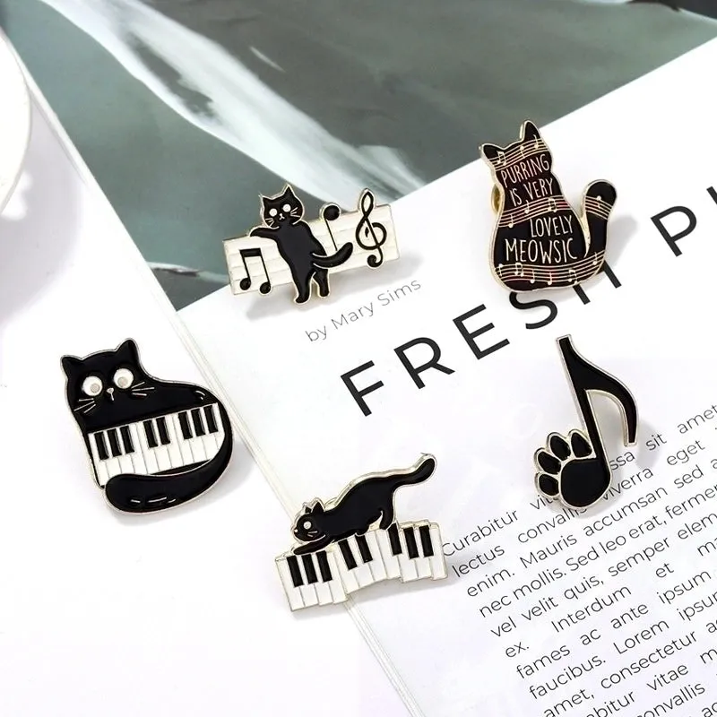 Cute Pin Animal Cat Alloy Plating Unisex Brooches