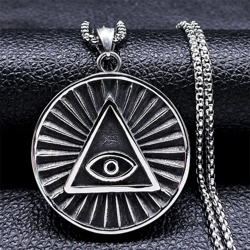 Egyptian Ankh Cross Key of Life Pendant Necklace Stainless Steel Necklaces Jewelry corrente masculina aço inoxidável NZ271S02