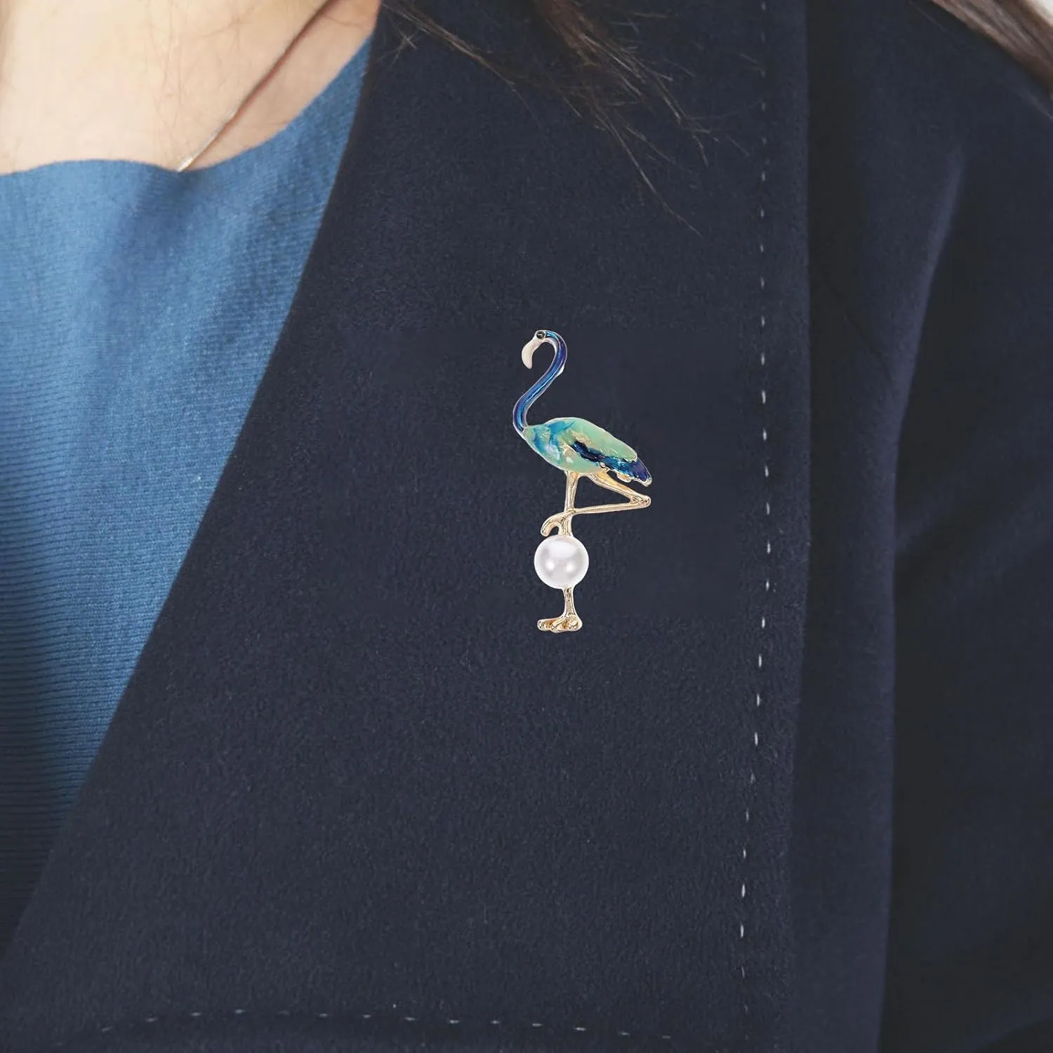 Flamingo Brooch Flamingo Lapel Pins Brooch Pin Alloy Lapel Pins Flamingo Breastpin