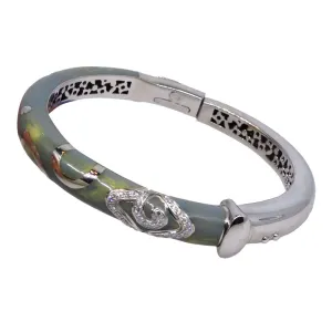 GRN Enamel Cuff with Diamonds