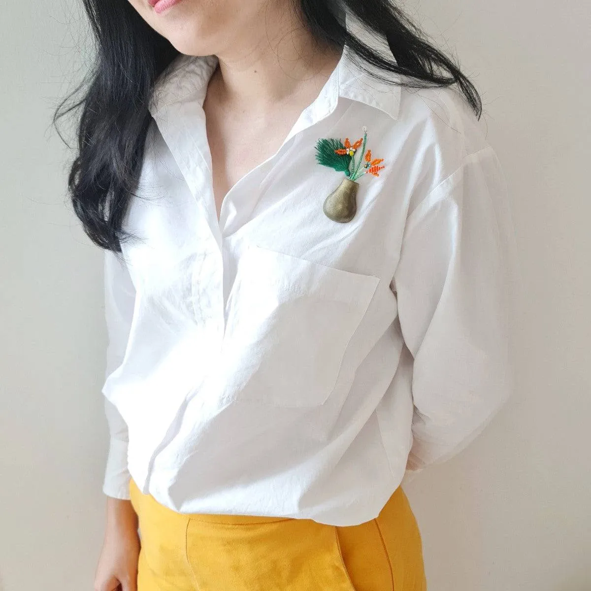 Heliconia Brooch