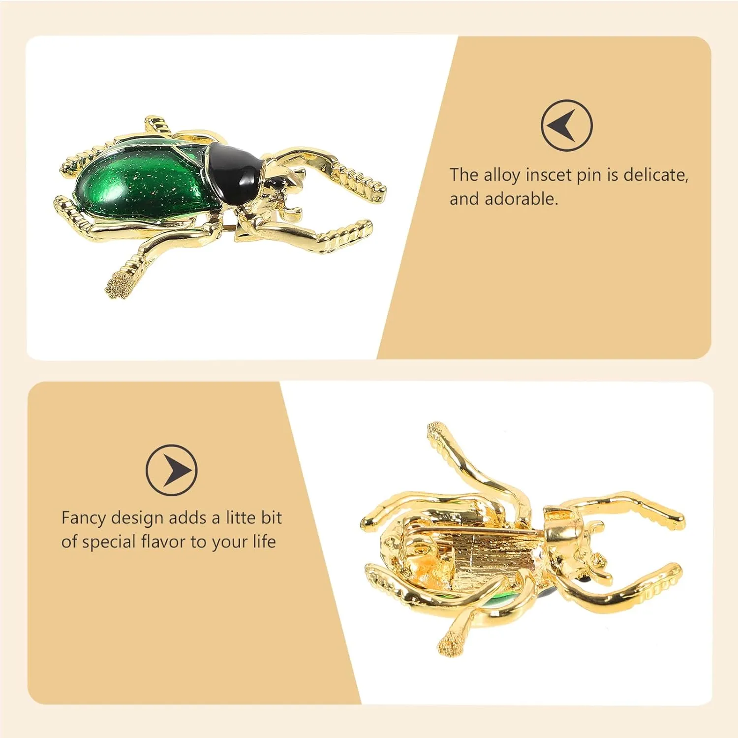Insect Brooch Insect Lapel Pin Beetle Brooch Cute Brooches Animal Brooch Pins Animal Enamel Pins Decorative Brooch Pins For Women