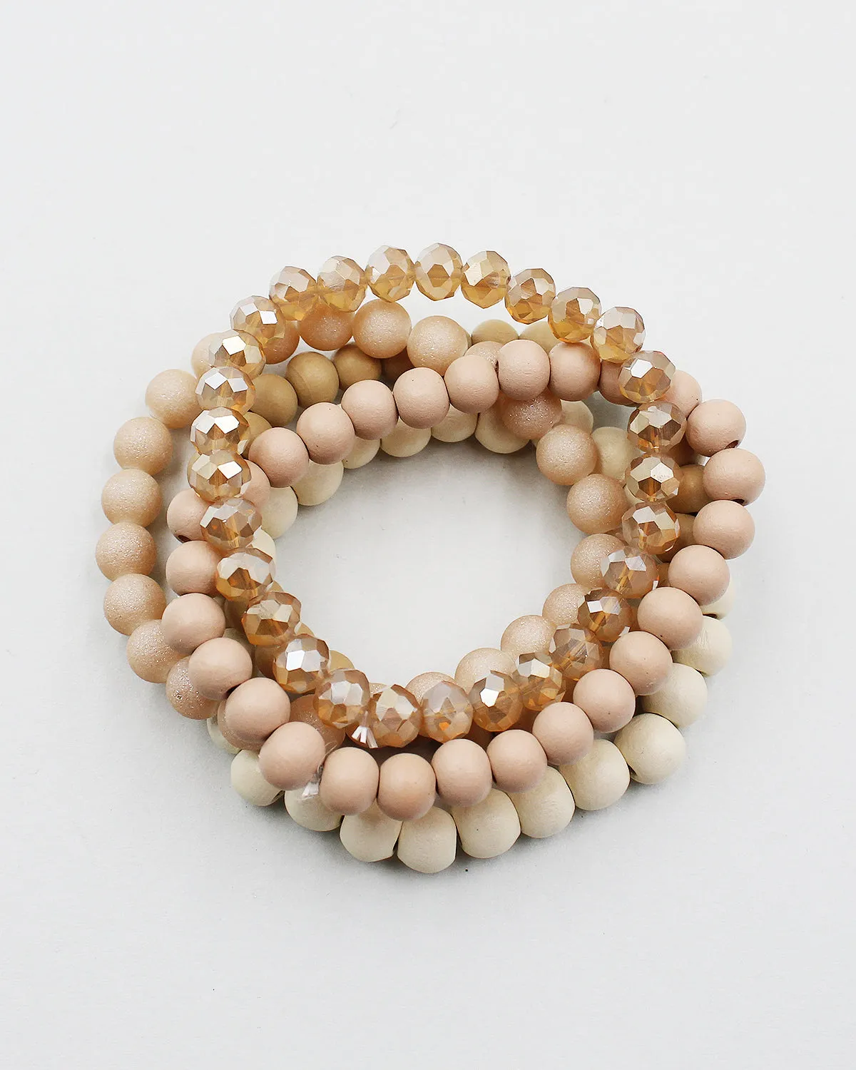 Mixed Bead Layered Bracelet Set