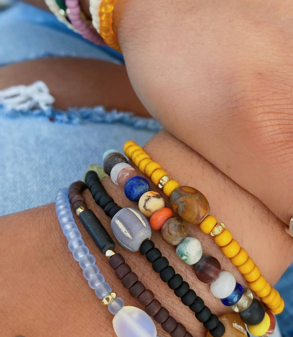 MOODY thin bracelet set 1 • S/M