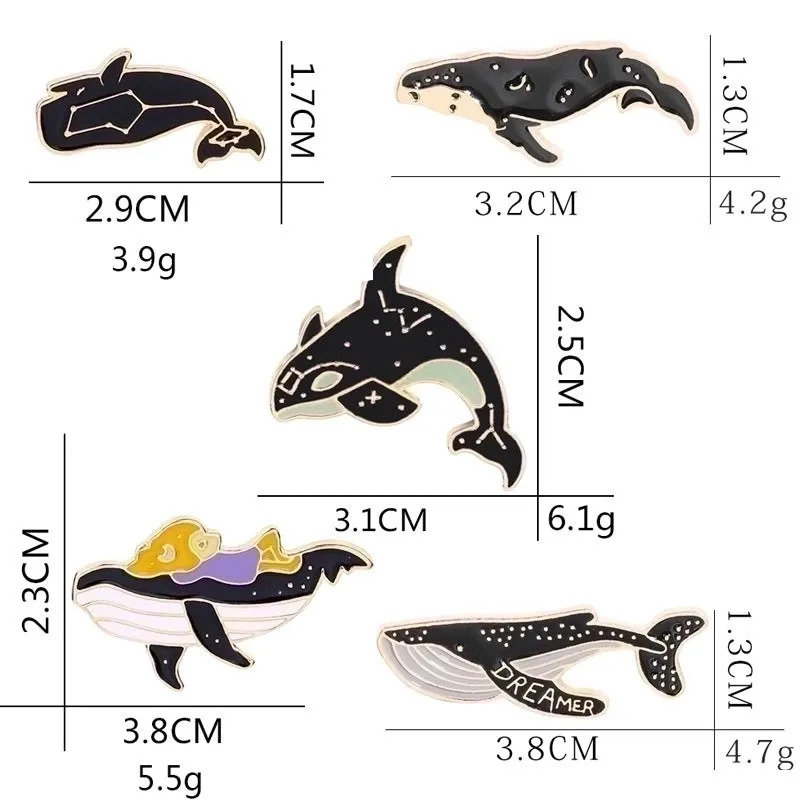 Novelty Pin Animal Fish Alloy Plating Unisex Brooches