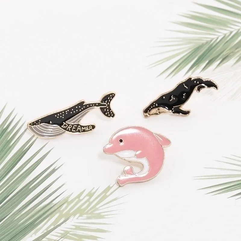 Novelty Pin Animal Fish Alloy Plating Unisex Brooches