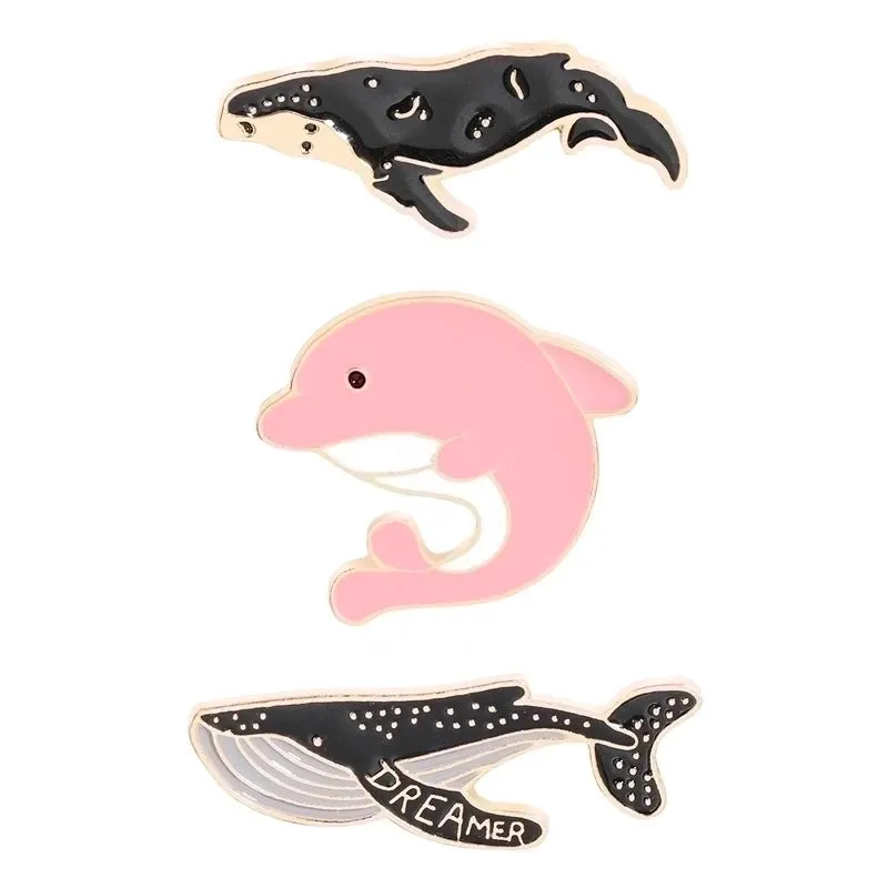 Novelty Pin Animal Fish Alloy Plating Unisex Brooches