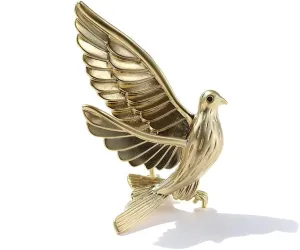 Peace Pigeon Brooch for Women/Men Metal Alloy Animal Bird Lapel Pin Brooches Clothing Accessories Jewelry