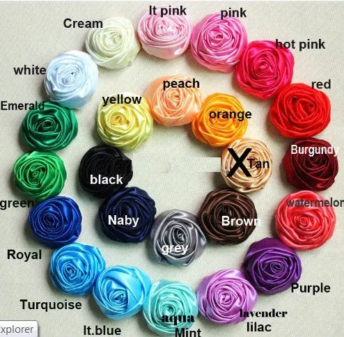 SILVER Luxury Round Bouquet l  Satin Roses Brooch Bouquet~ BOU-011