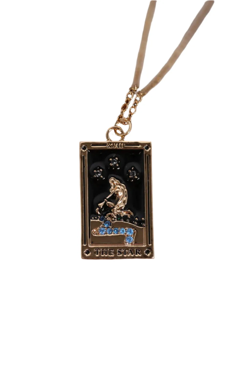 Tarot Card Pendant Stainless Steel Necklace