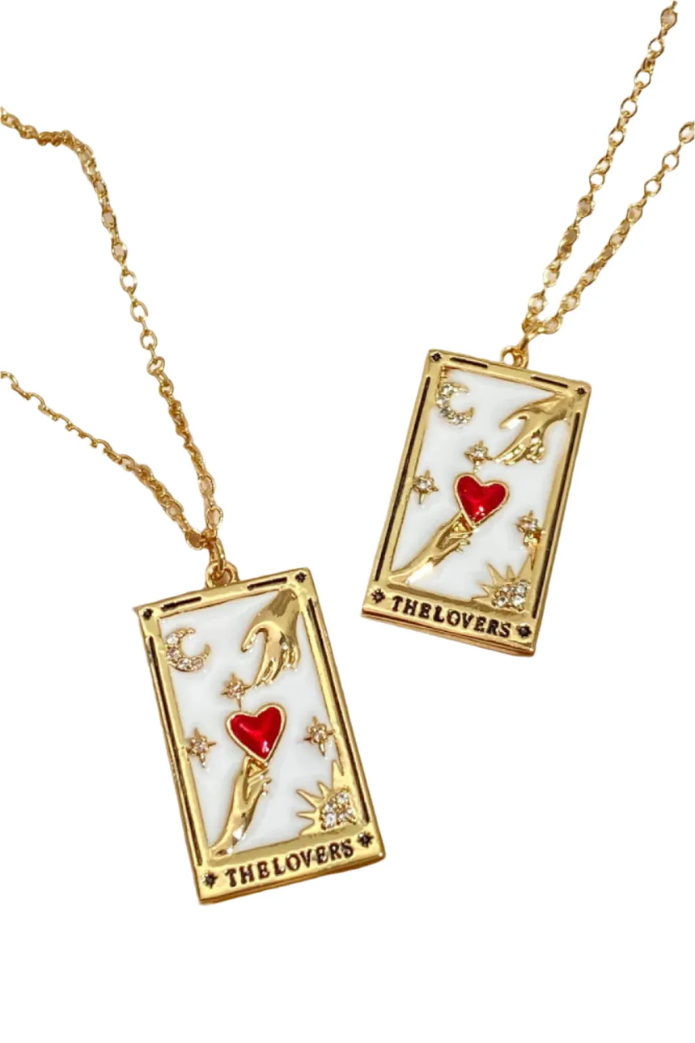 Tarot Card Pendant Stainless Steel Necklace