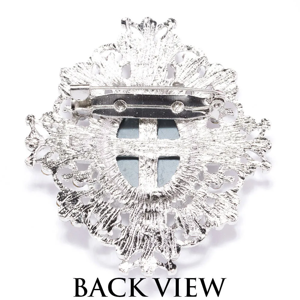 VINTAGE CRYSTAL BROOCH 10 Pack